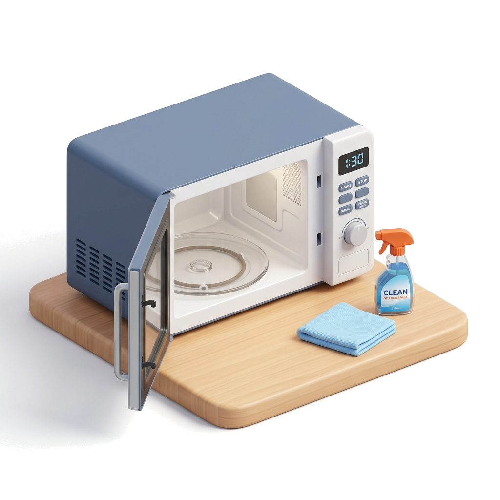 Microwave Oven Cleaning